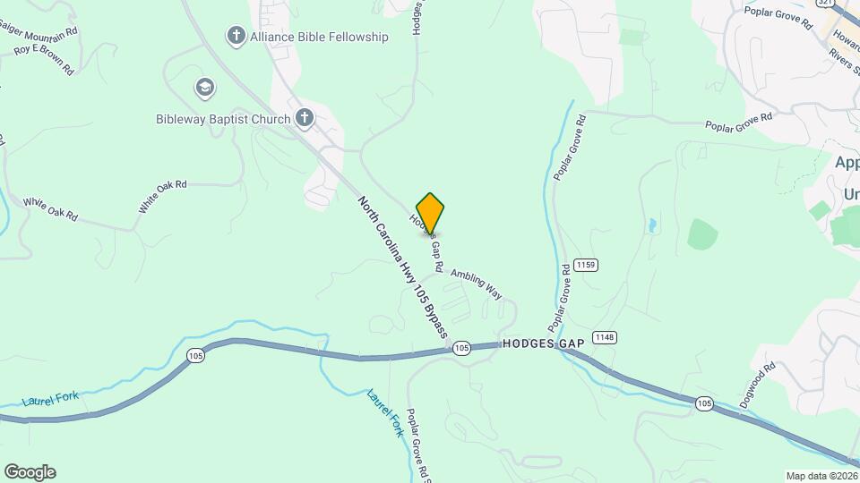 1006 Hodges Gap Rd Map and Location Details