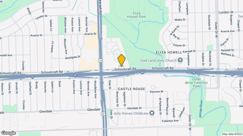 23650 Schoolcraft Rd Map and Location Details