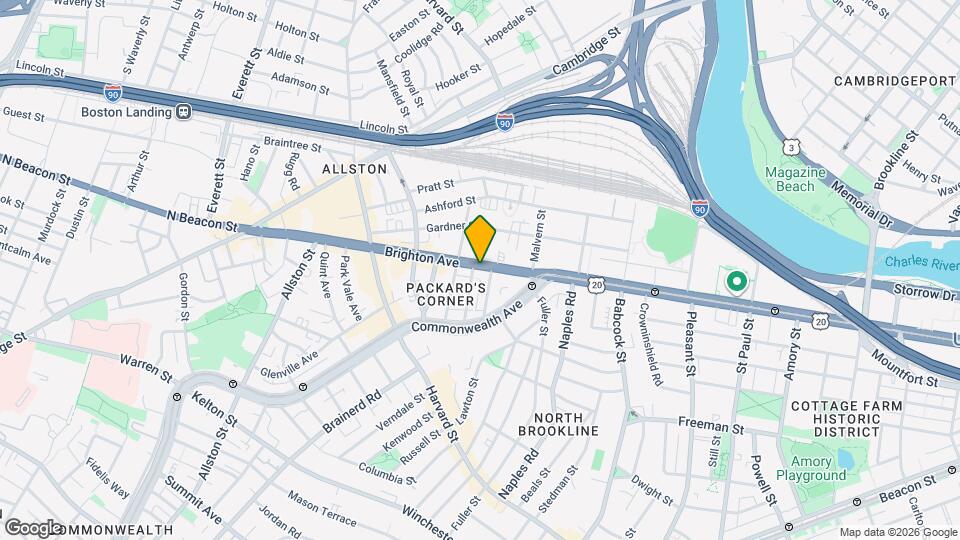 168 Hillside St Map and Location Details