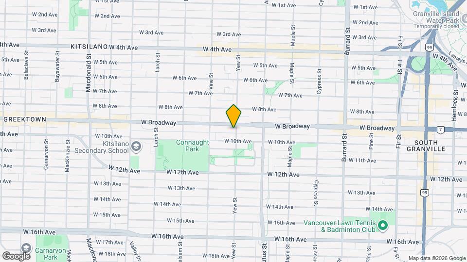 2212-2220 Broadway W Map and Location Details