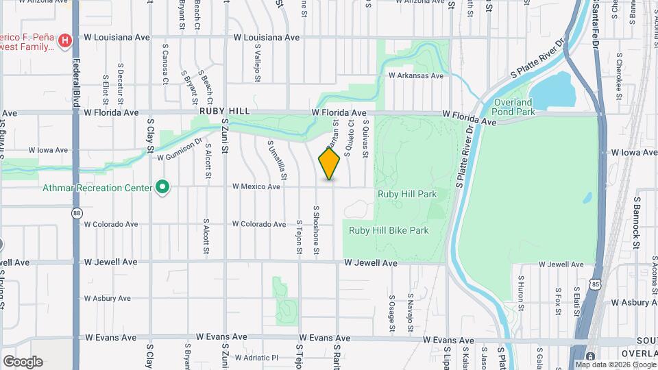 1695 S Raritan St Map and Location Details
