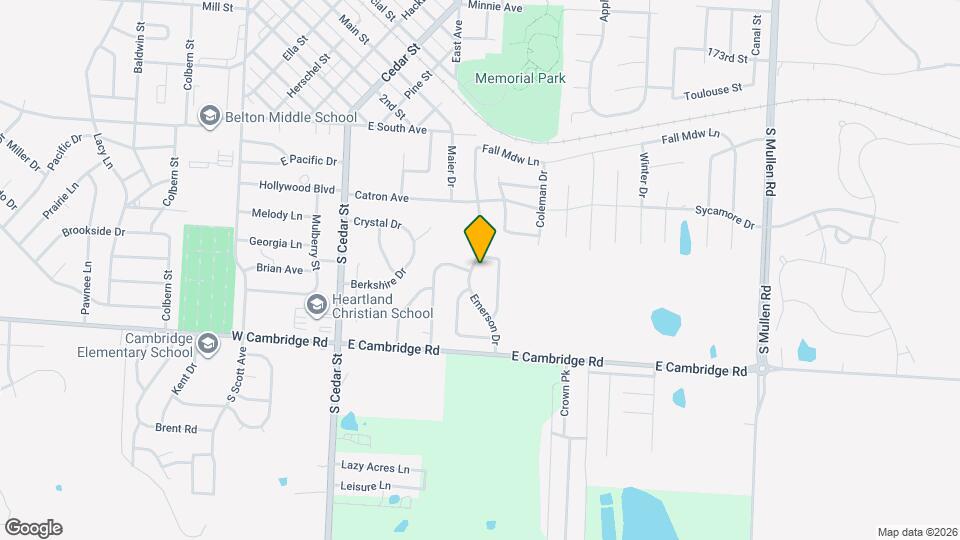 709 Emerson Dr Mapa y Detalles de la Ubicación