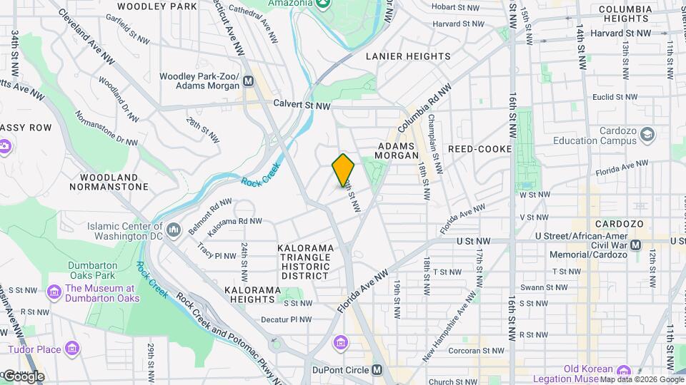 2007 Kalorama Rd NW Map and Location Details