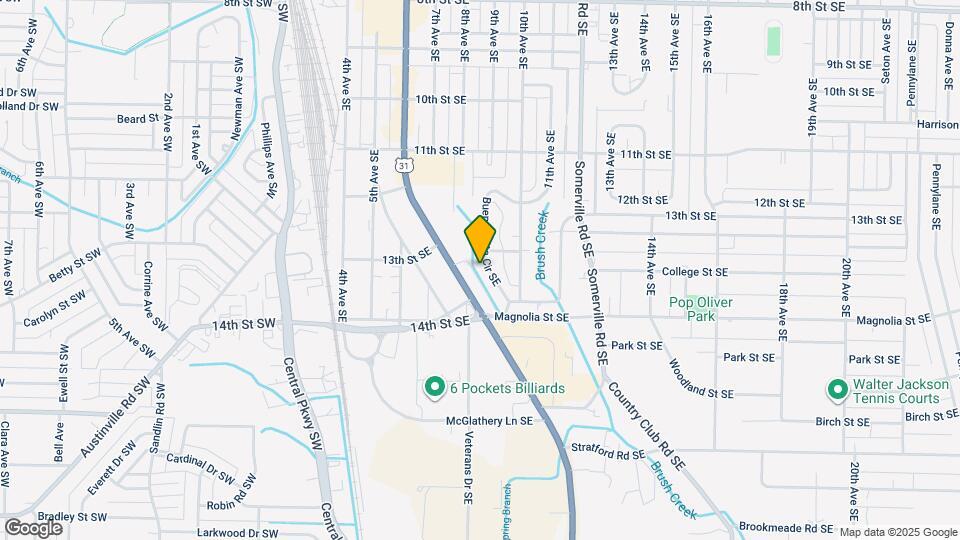 1707 Buena Vista Cir SE Map and Location Details