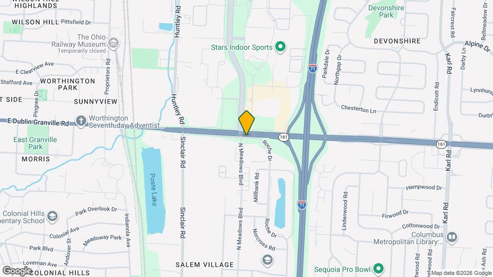 1009 E Dublin Granville Rd Map and Location Details