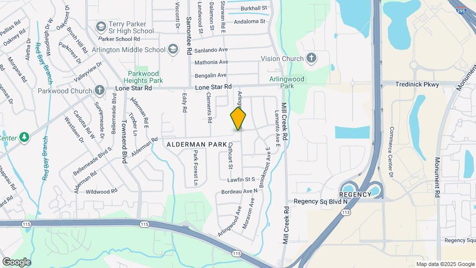 1272 Arlingwood Ave Map and Location Details