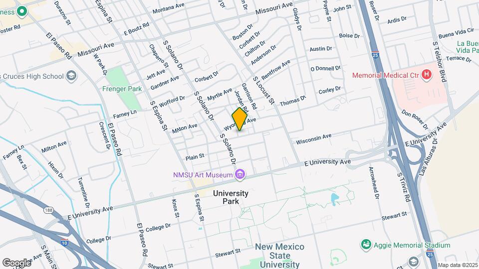 1401 Monte Vista Ave Map and Location Details