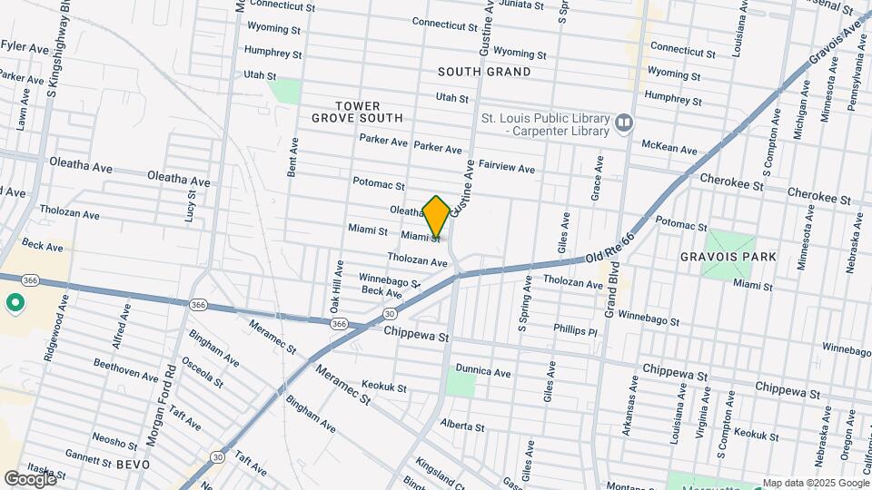 3912 Miami St Map and Location Details