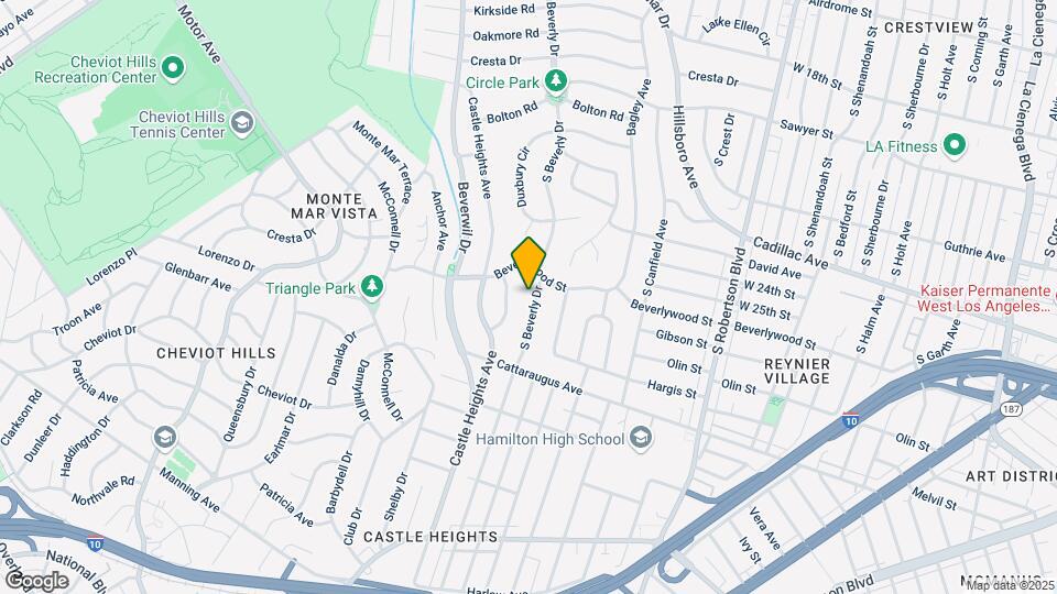 2623 S Beverly Dr Mapa y Detalles de la Ubicación