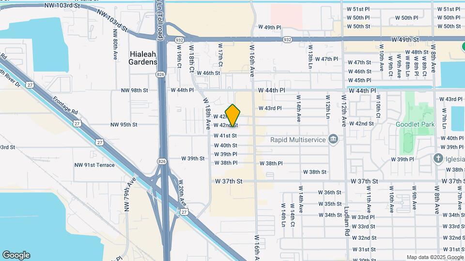 1695 W 41st St Mapa y Detalles de la Ubicación