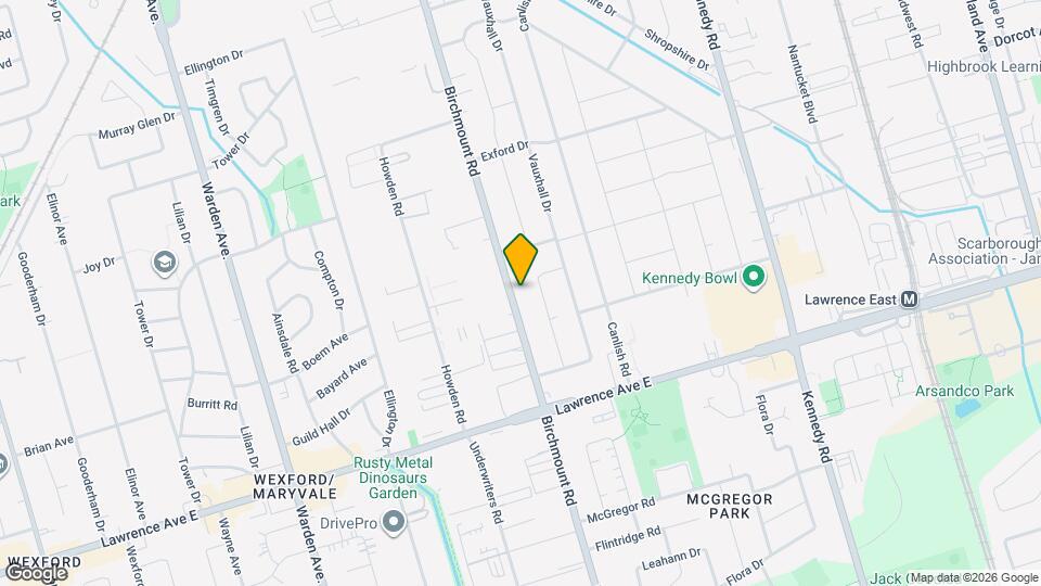 1393 Birchmount Rd Map and Location Details