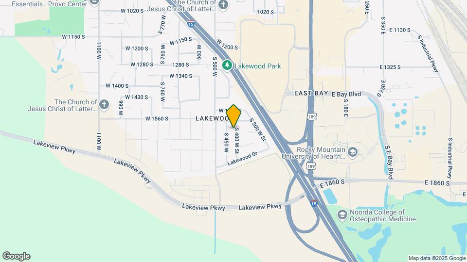 1616 S 400 W St Map and Location Details