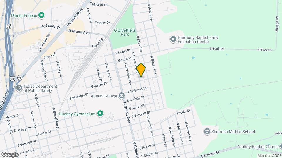 1101 N Harrison Ave Map and Location Details