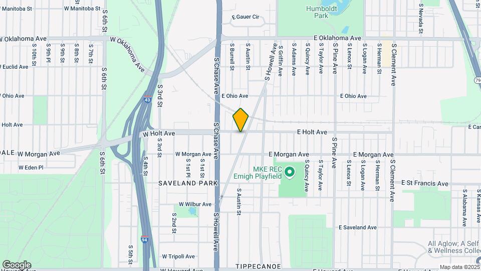 3411 S Howell Ave Map and Location Details
