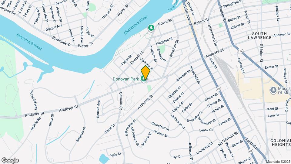 543 Andover St Mapa y Detalles de la Ubicación