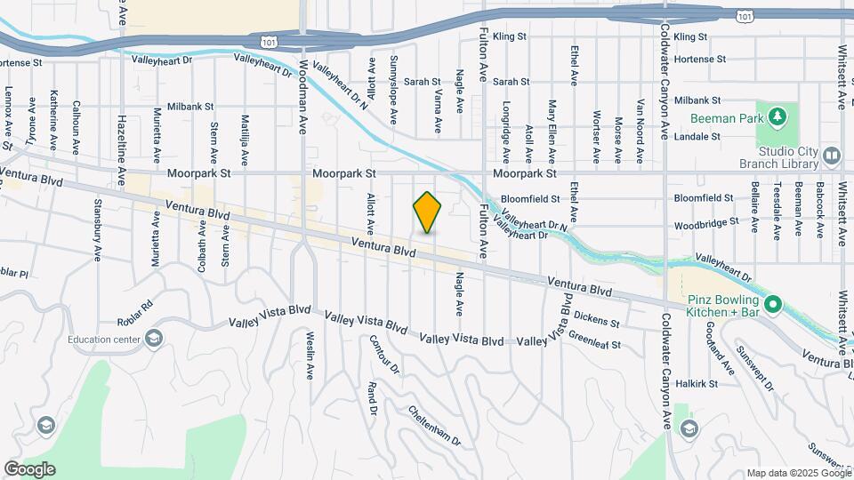 4217 Dixie Canyon Ave Map and Location Details