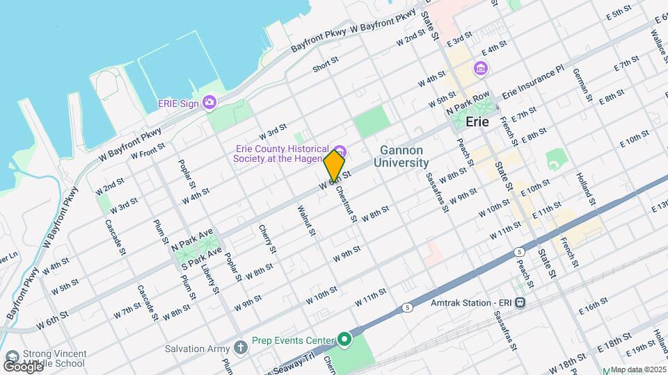 401 W 6th St, Unit Apt 2 Map and Location Details