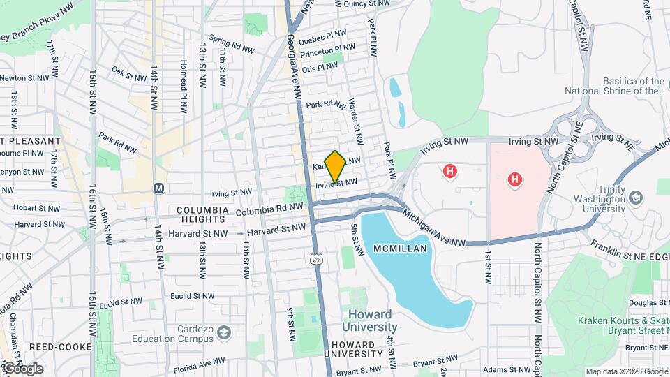 620 Irving St NW Mapa y Detalles de la Ubicación