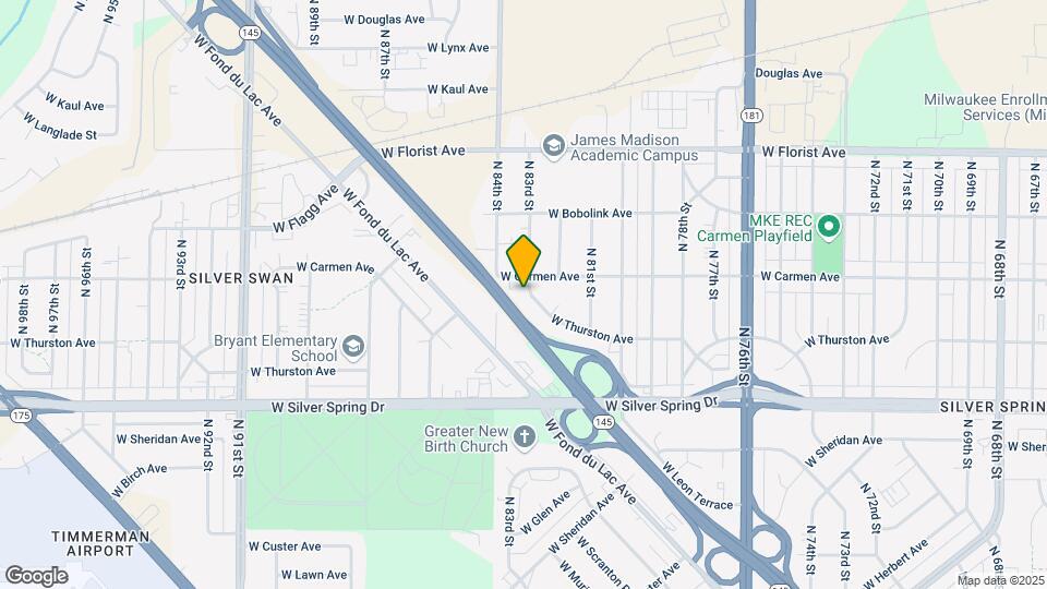 8239 W Thurston Ave Map and Location Details