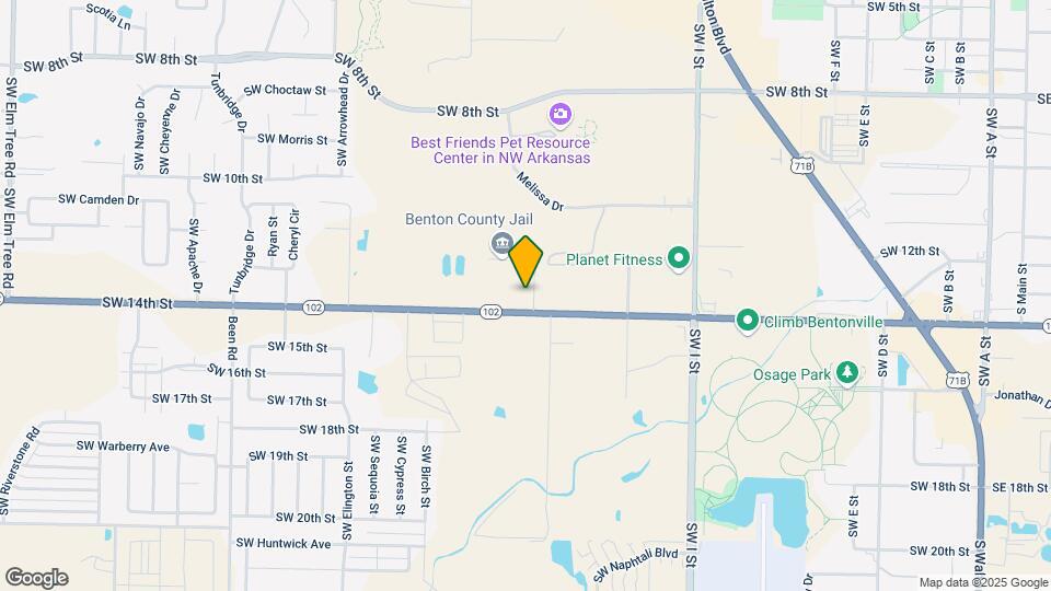 6507 NW Vandergriff St Map and Location Details