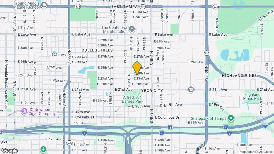 3204 E 23rd Ave Map and Location Details