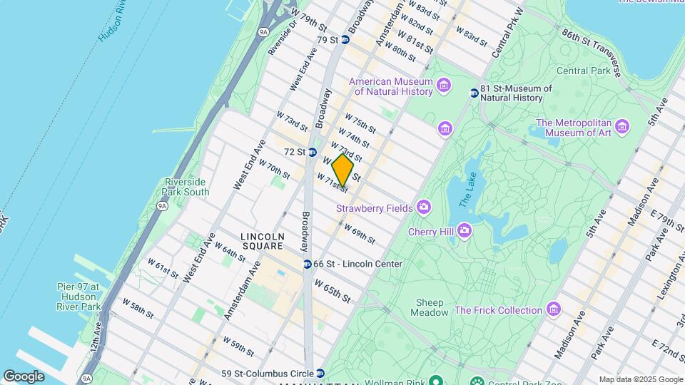 118 W 71st St Map and Location Details