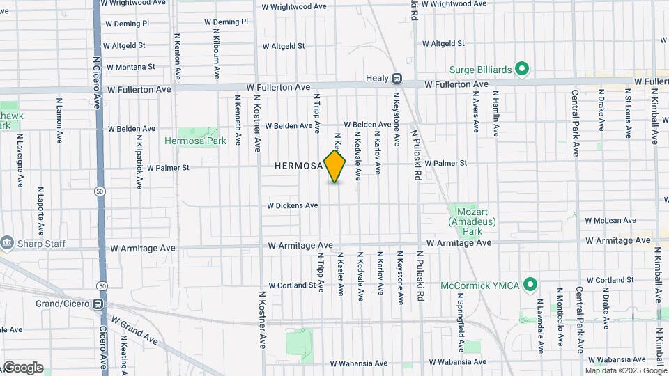 2122 N Keeler Ave Map and Location Details