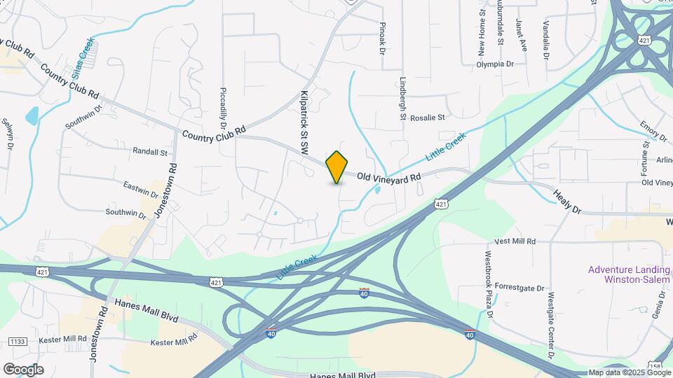 210 Vineyard Park Rd Map and Location Details