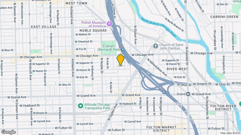 1242 W Huron St Map and Location Details