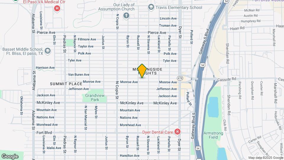 3609 Monroe Ave Map and Location Details