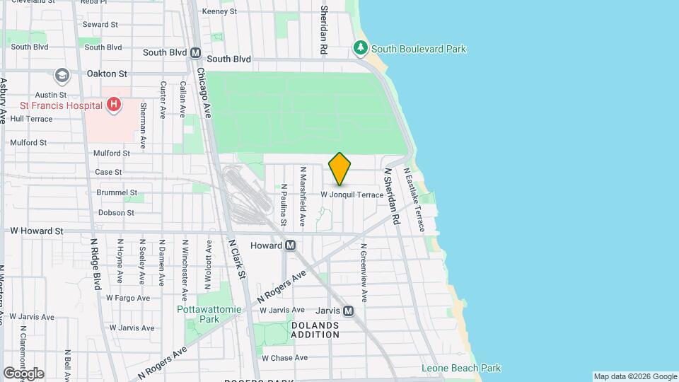 1538 W Jonquil Ter, Unit 1 Map and Location Details