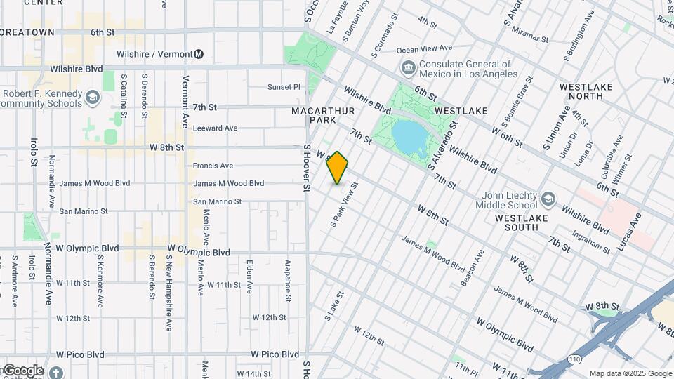 840 S Carondelet St Map and Location Details