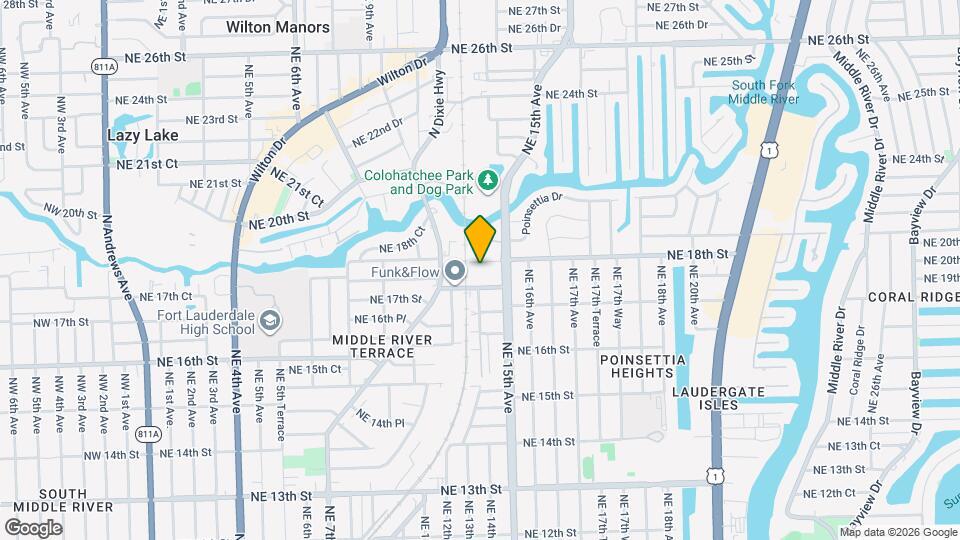 1400 NE 18th St, Unit 4 Map and Location Details