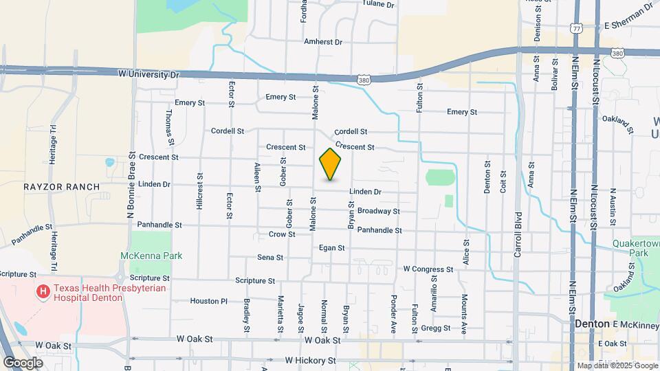1502 Linden Dr Mapa y Detalles de la Ubicación