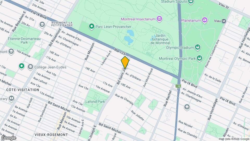 3940 Saint Joseph Boul E Map and Location Details