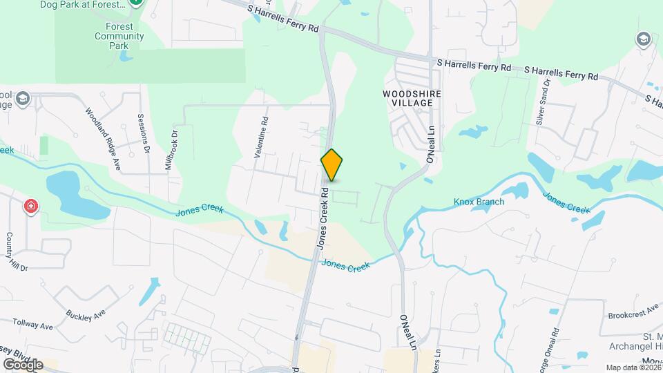 15513 Fields Creek Ave Map and Location Details