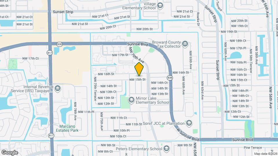 7061 NW 15th St Map and Location Details