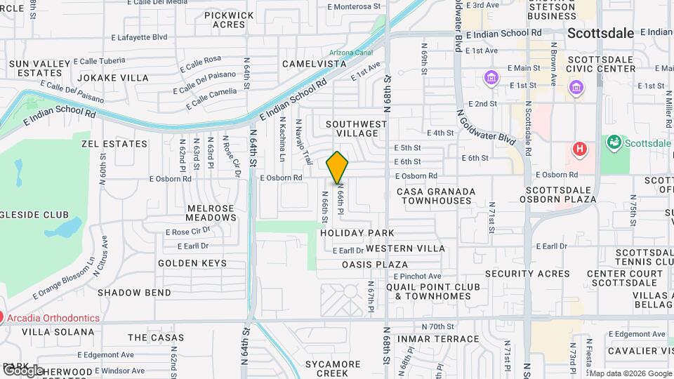 3326 N 66th Pl Map and Location Details