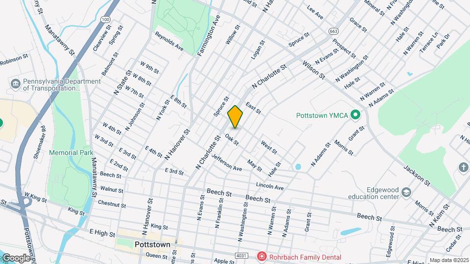 467 N Evans St Mapa y Detalles de la Ubicación