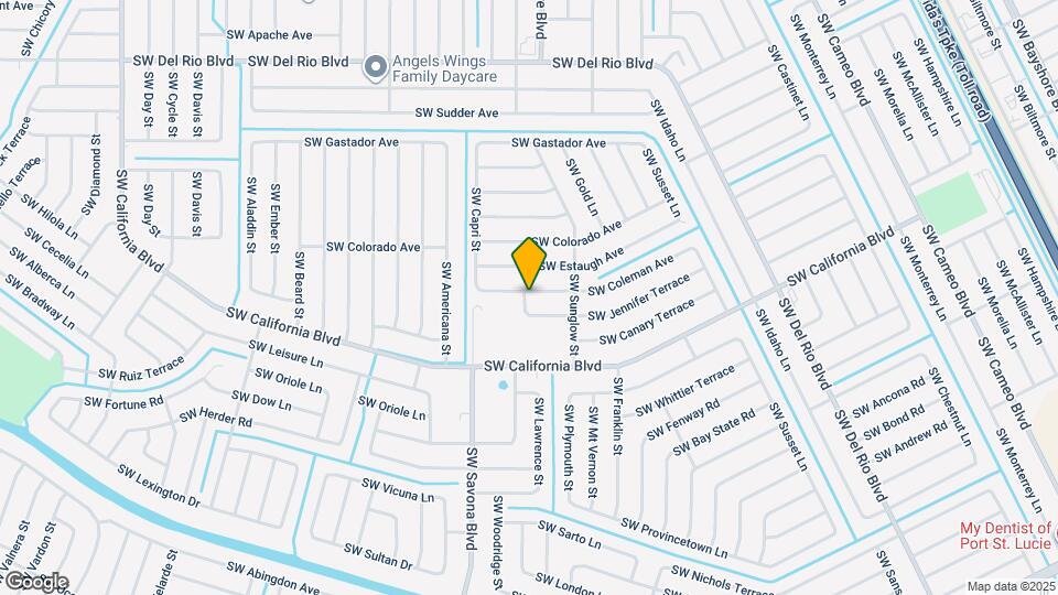 1138 SW Coleman Ave Map and Location Details