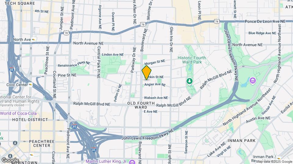 490 NE Angier Ave Map and Location Details