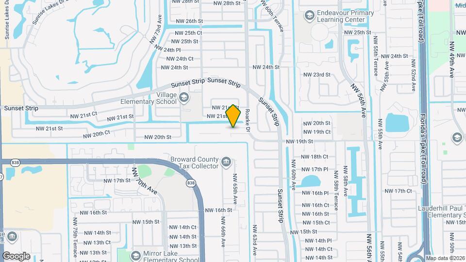 6480 NW 20th Ct Mapa y Detalles de la Ubicación