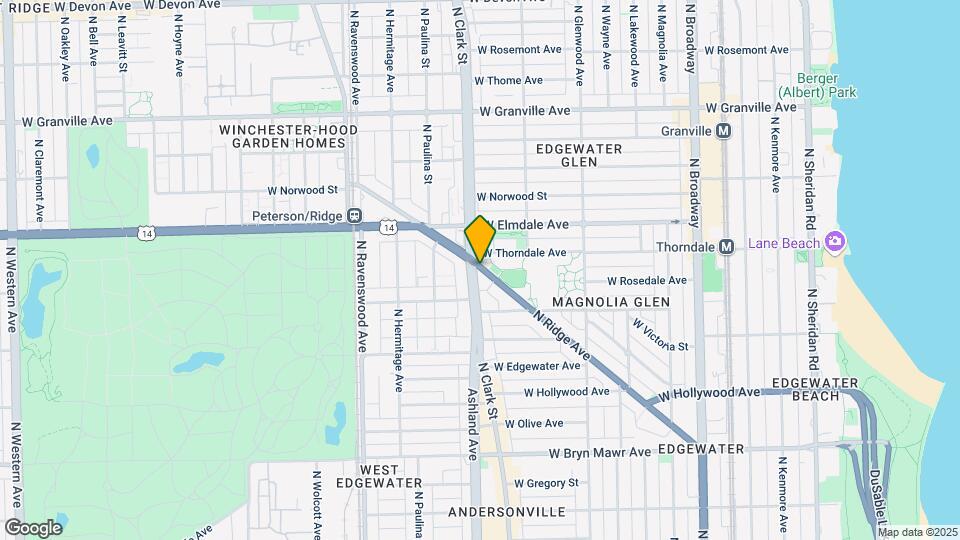 5920 N Ridge Ave Map and Location Details