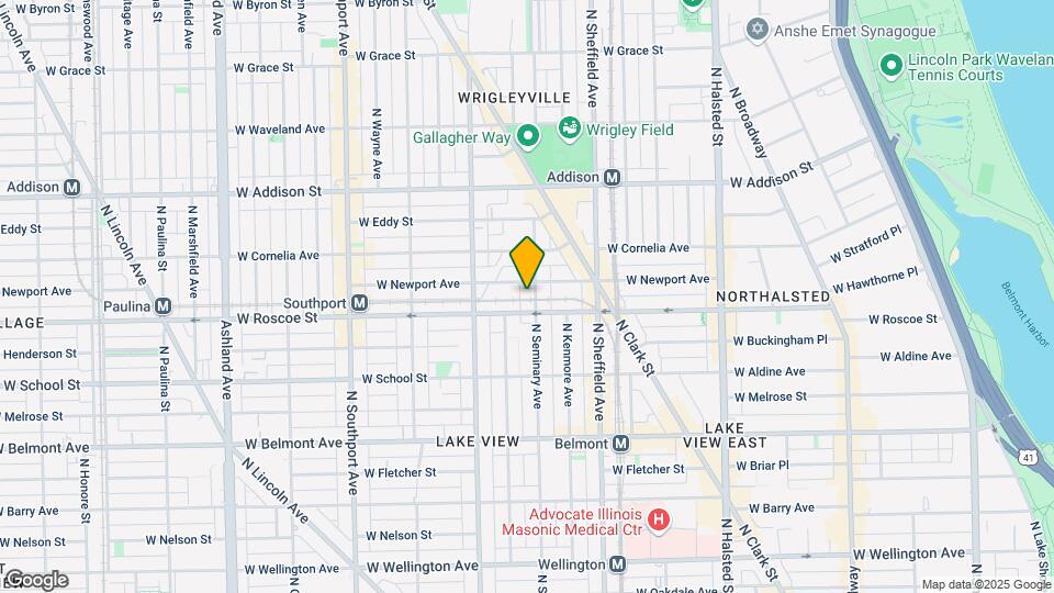 3412 N Seminary Ave, Unit 1 Map and Location Details
