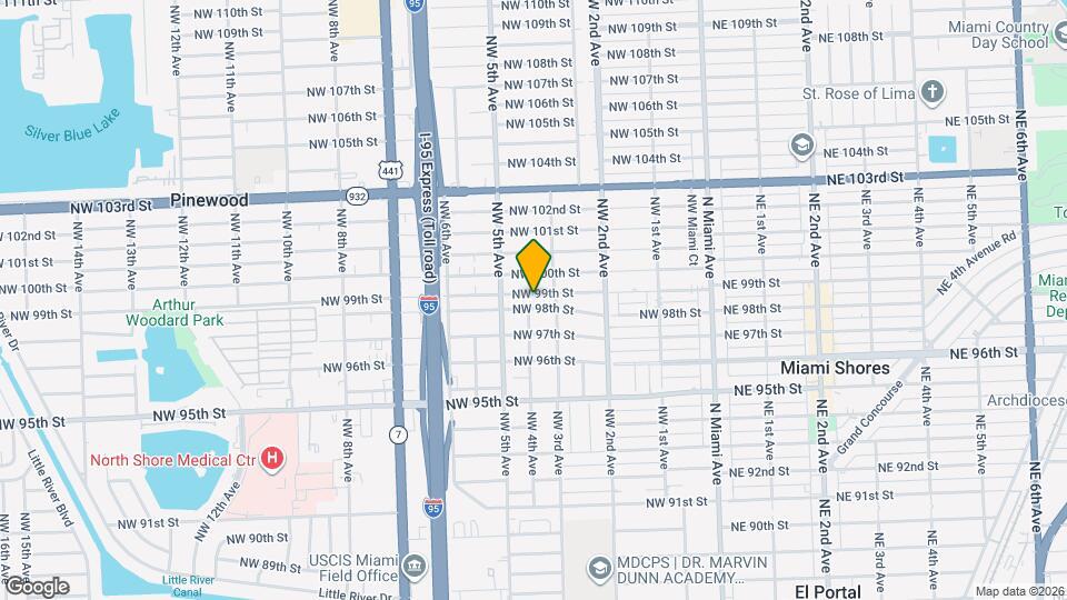 399 NW 98th St Map and Location Details