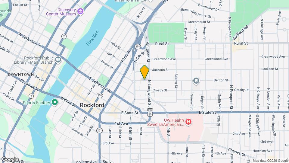1031 Benton St Map and Location Details