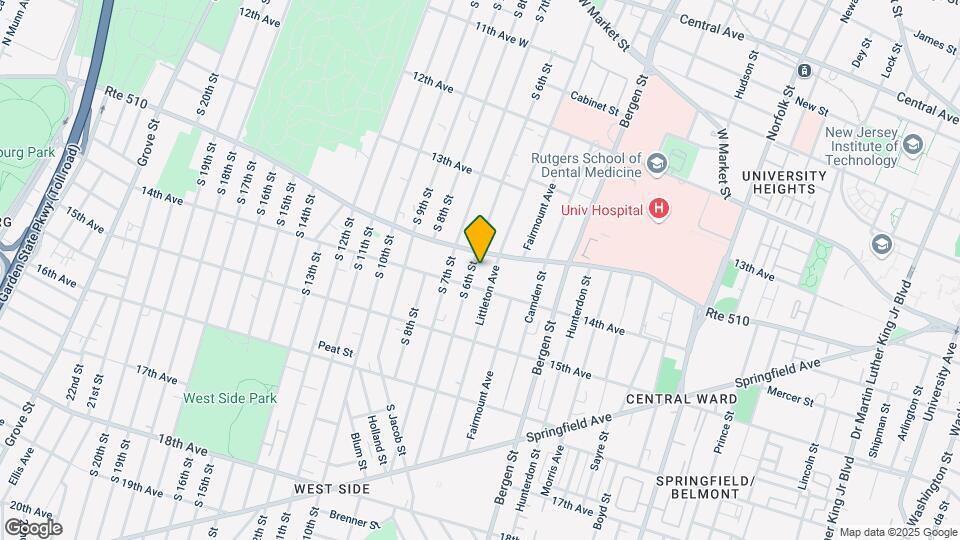 260 S 6th St, Unit Apt #3 Map and Location Details