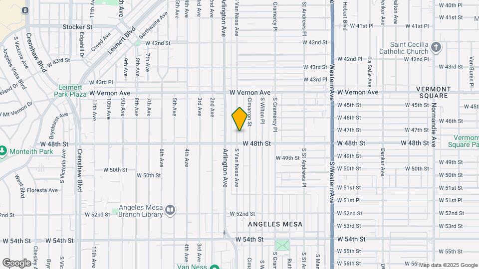 4708 S Van Ness Ave Map and Location Details