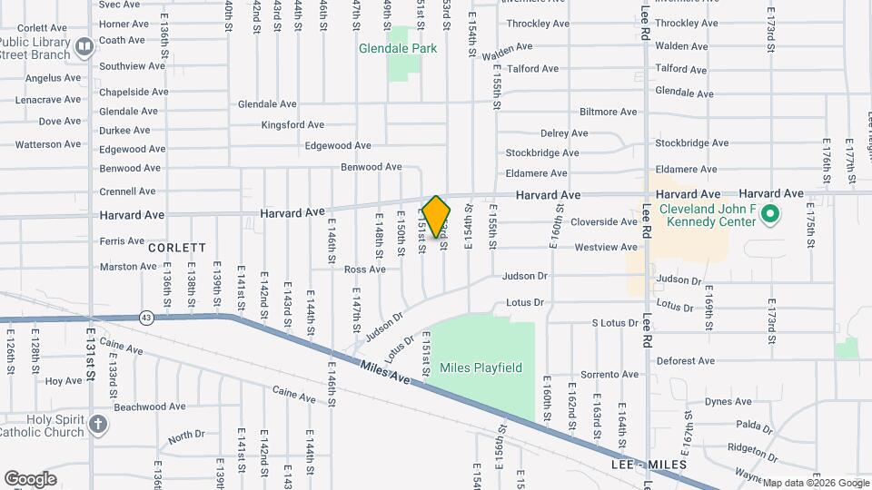4106 E 153rd St Map and Location Details