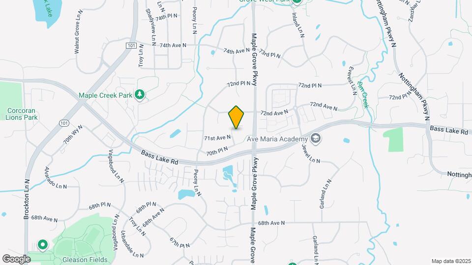 7104 Merrimac Ln N Map and Location Details